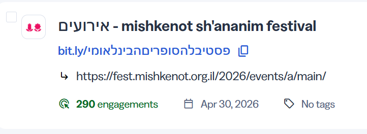 פסטיבל הסופרים — 290 הקלקות